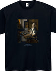 ヨハネス・フェルメール-天秤を持つ女 / 半袖クルーネックTシャツ