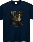 ヨハネス・フェルメール-天秤を持つ女 / 半袖クルーネックTシャツ