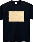 グスタフ・クリムト-布を纏った横たわる裸婦 / 半袖クルーネックTシャツ