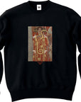 グスタフ・クリムト-ヒュギエイア / 長袖クルーネックスウェット