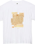 レオナルド・ダ・ヴィンチ-ウィトルウィウス的人体図 / 半袖クルーネックTシャツ