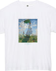 クロード・モネ-日傘を差す女 / 半袖クルーネックTシャツ