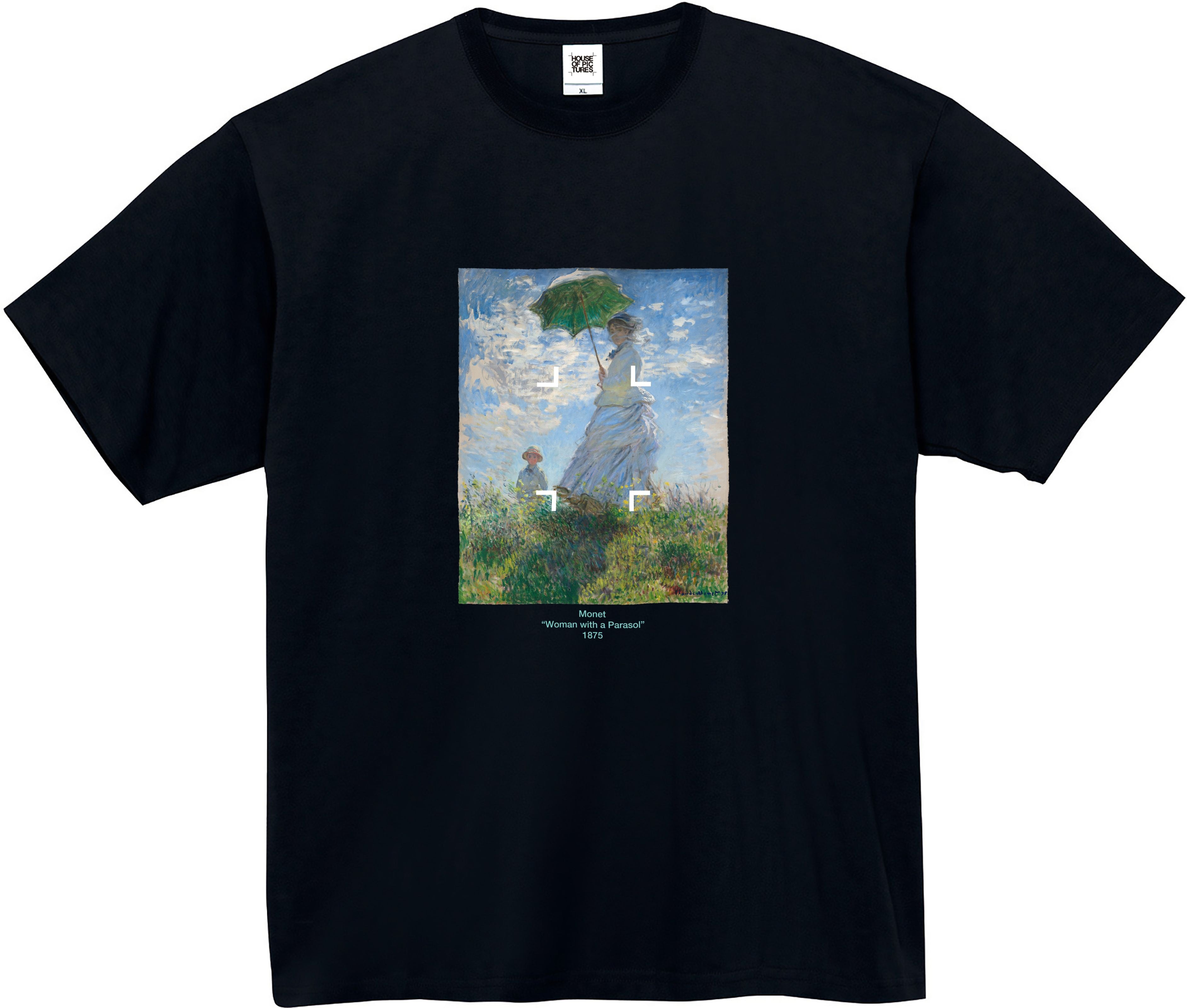 クロード・モネ-日傘を差す女 / 半袖クルーネックTシャツ