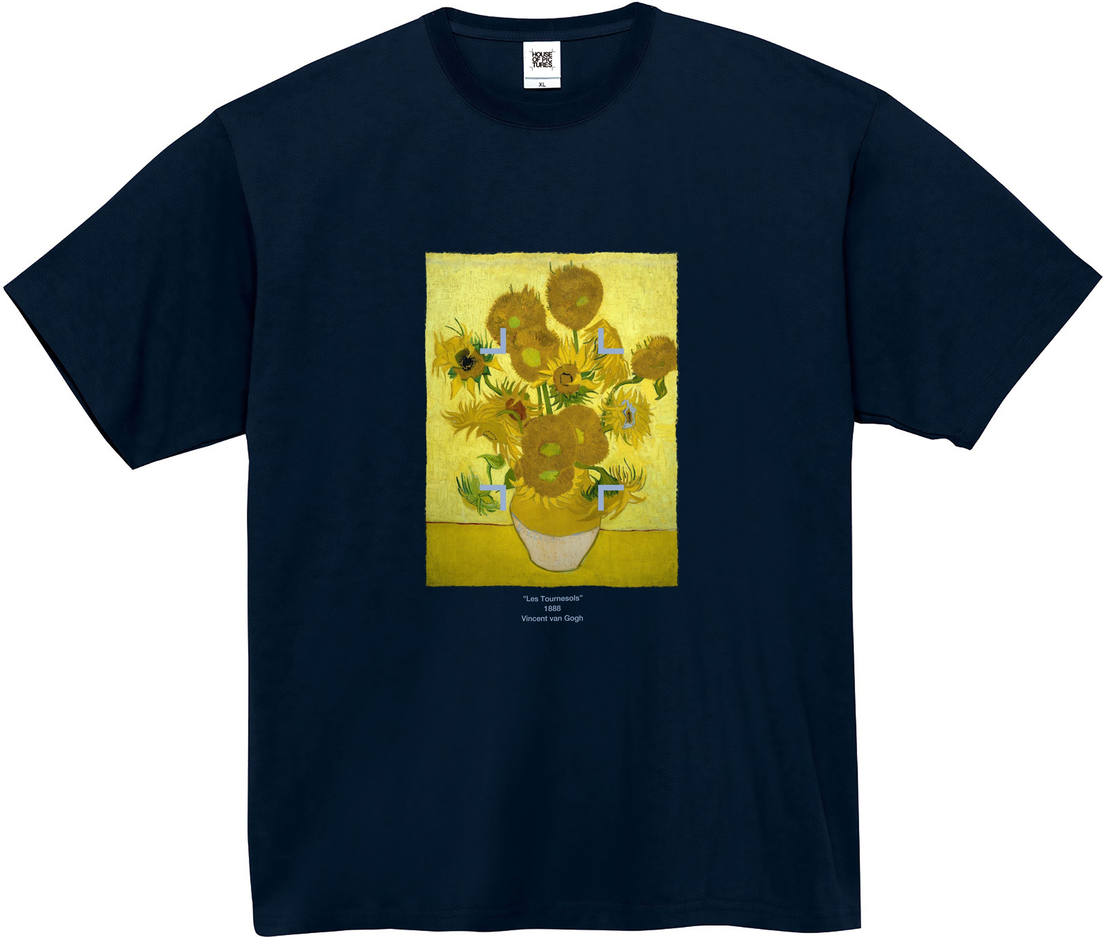 フィンセント・ファン・ゴッホ-ひまわり / 半袖クルーネックTシャツ