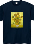 フィンセント・ファン・ゴッホ-ひまわり / 半袖クルーネックTシャツ