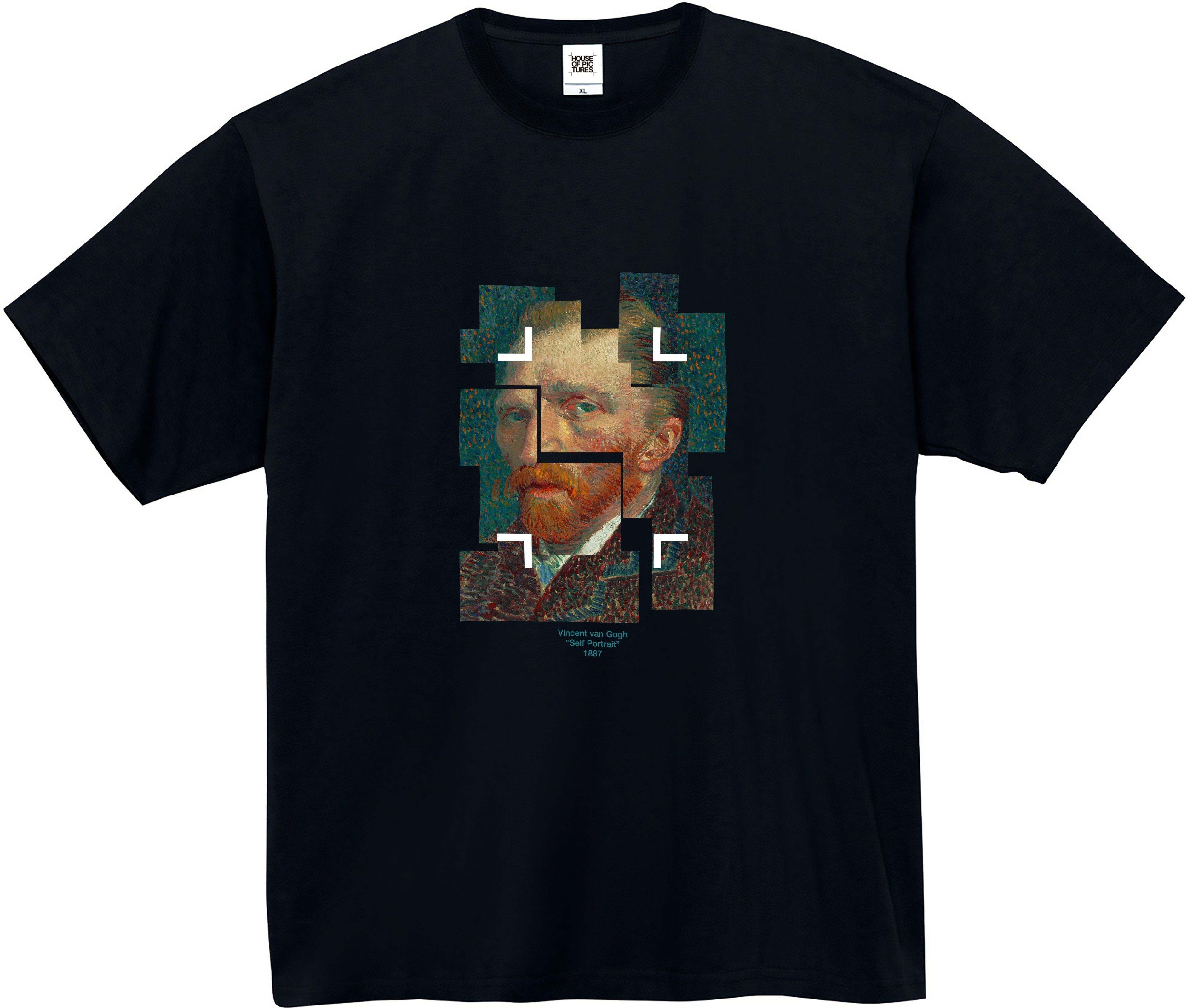 フィンセントファンゴッホ 自画像 半袖 アート Tシャツ S144古着 フィンセントファンゴッホ 自画像 半袖 アート Tシャツ S144古着