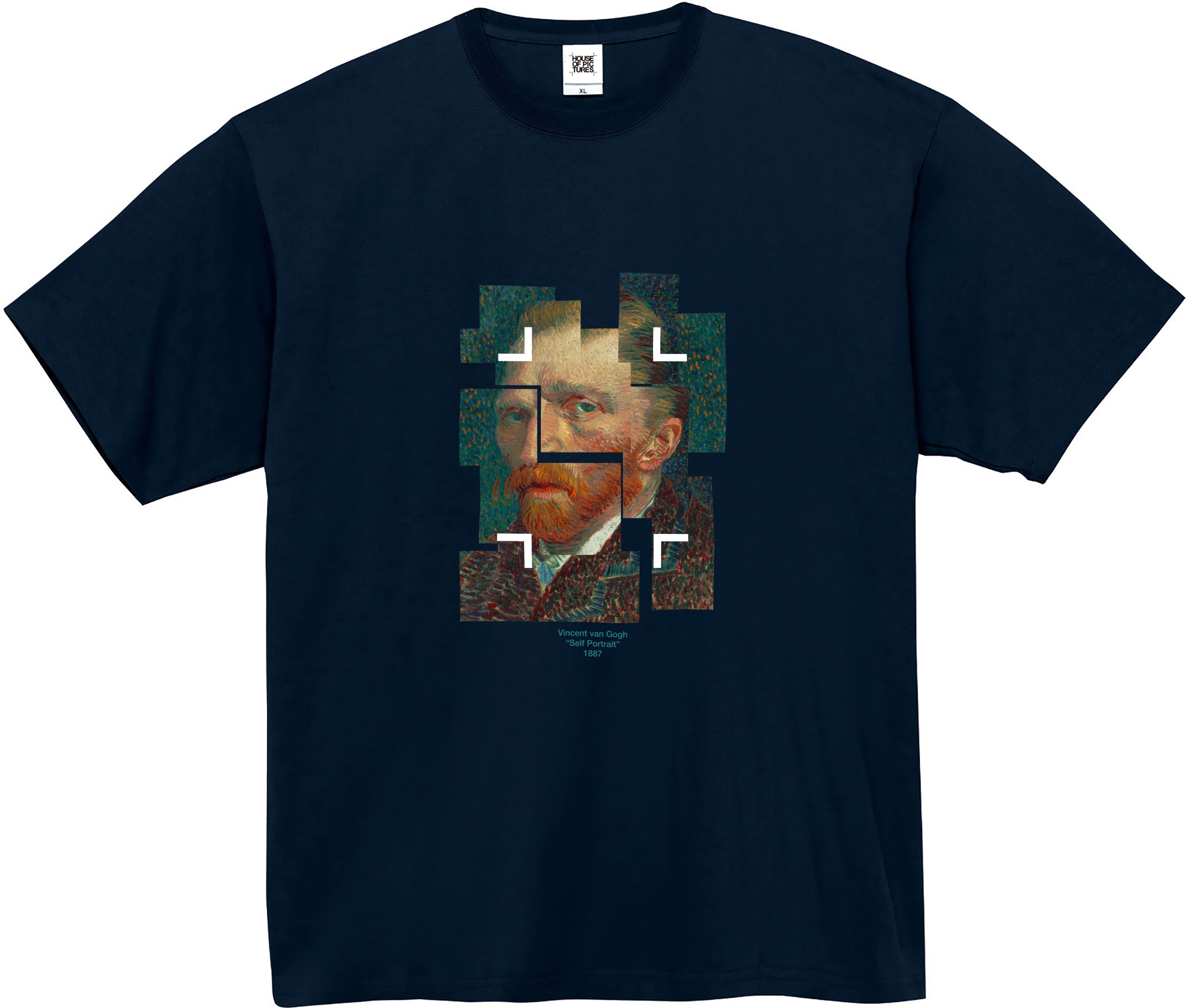 フィンセントファンゴッホ 自画像 半袖 アート Tシャツ S144古着 フィンセントファンゴッホ 自画像 半袖 アート Tシャツ S144古着