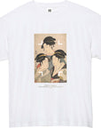 喜多川歌麿-寛政三美人 / 半袖クルーネックTシャツ