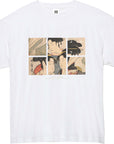 喜多川歌麿-寛政三美人 / 半袖クルーネックTシャツ