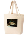 ギュスターヴ・クールベ-女とオウム / キャンバストートバッグ