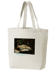 ギュスターヴ・クールベ-女とオウム / キャンバストートバッグ