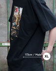 フィンセント・ファン・ゴッホ-夜のカフェテラス / 半袖クルーネックTシャツ