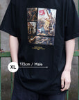 フィンセント・ファン・ゴッホ-夜のカフェテラス / 半袖クルーネックTシャツ