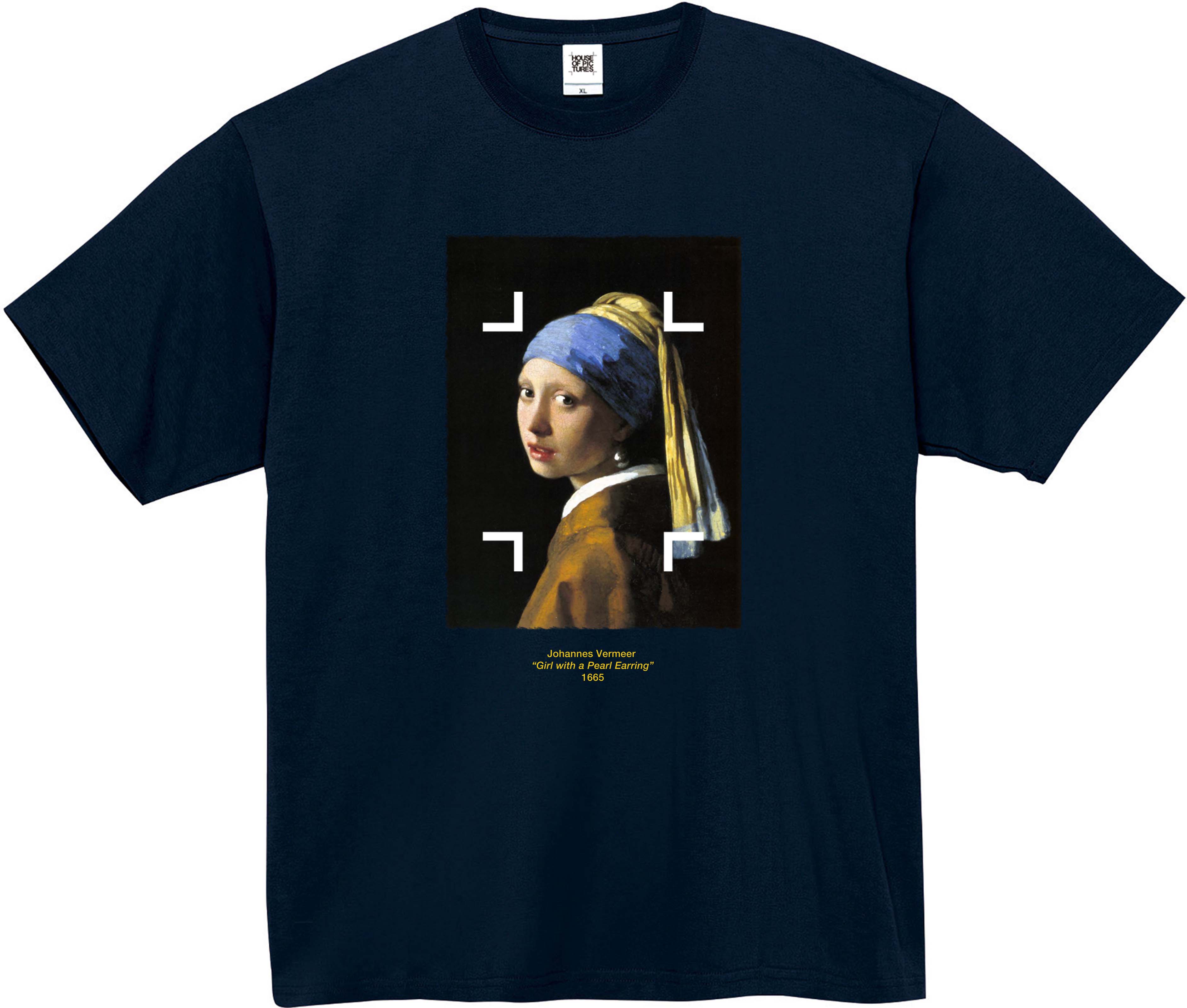 90s Johannes Vermeer 真珠の耳飾りの少女 tシャツlandsend
