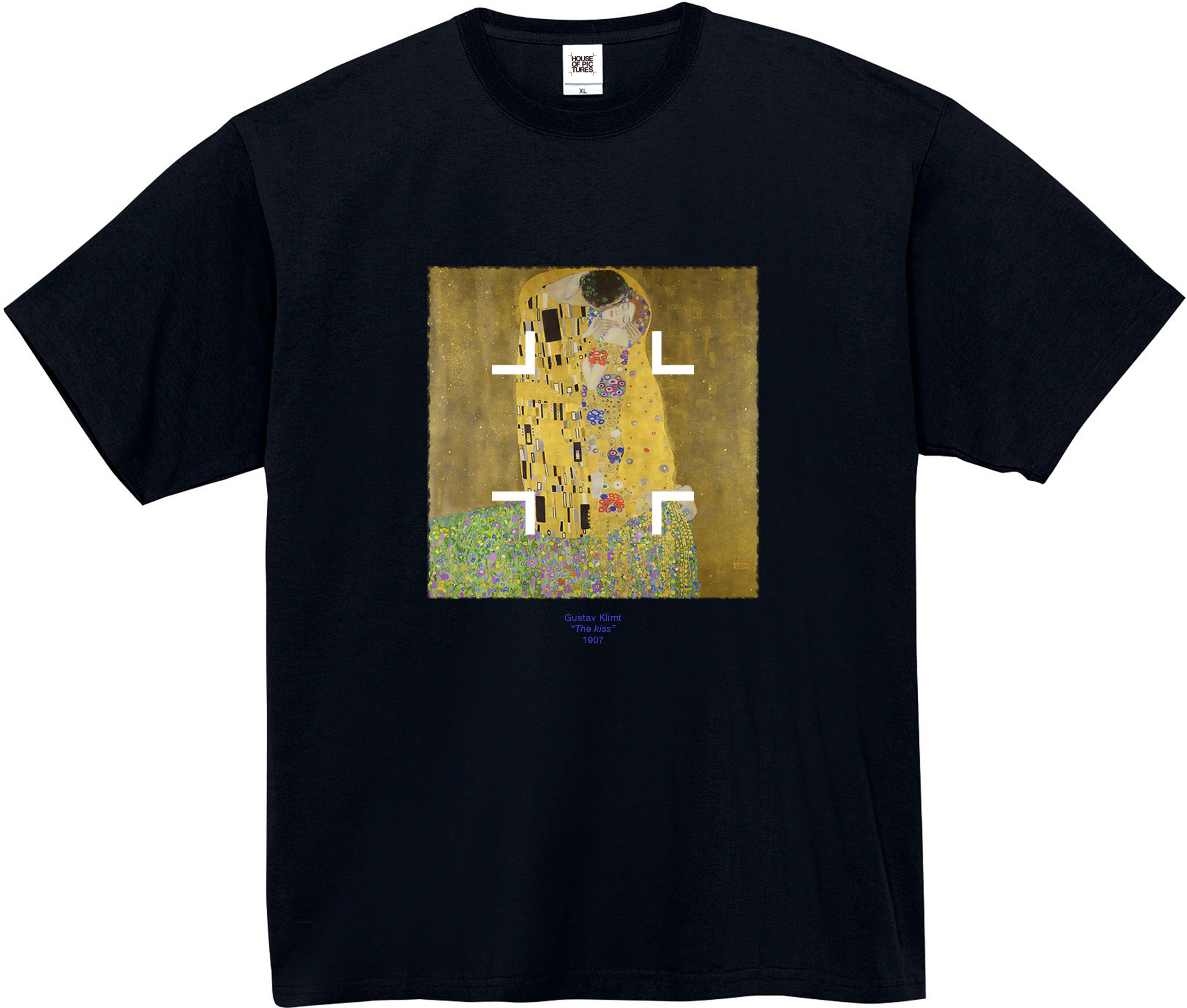 グスタフ・クリムト Gustav Klimt 接吻 The Kiss Tシャツ