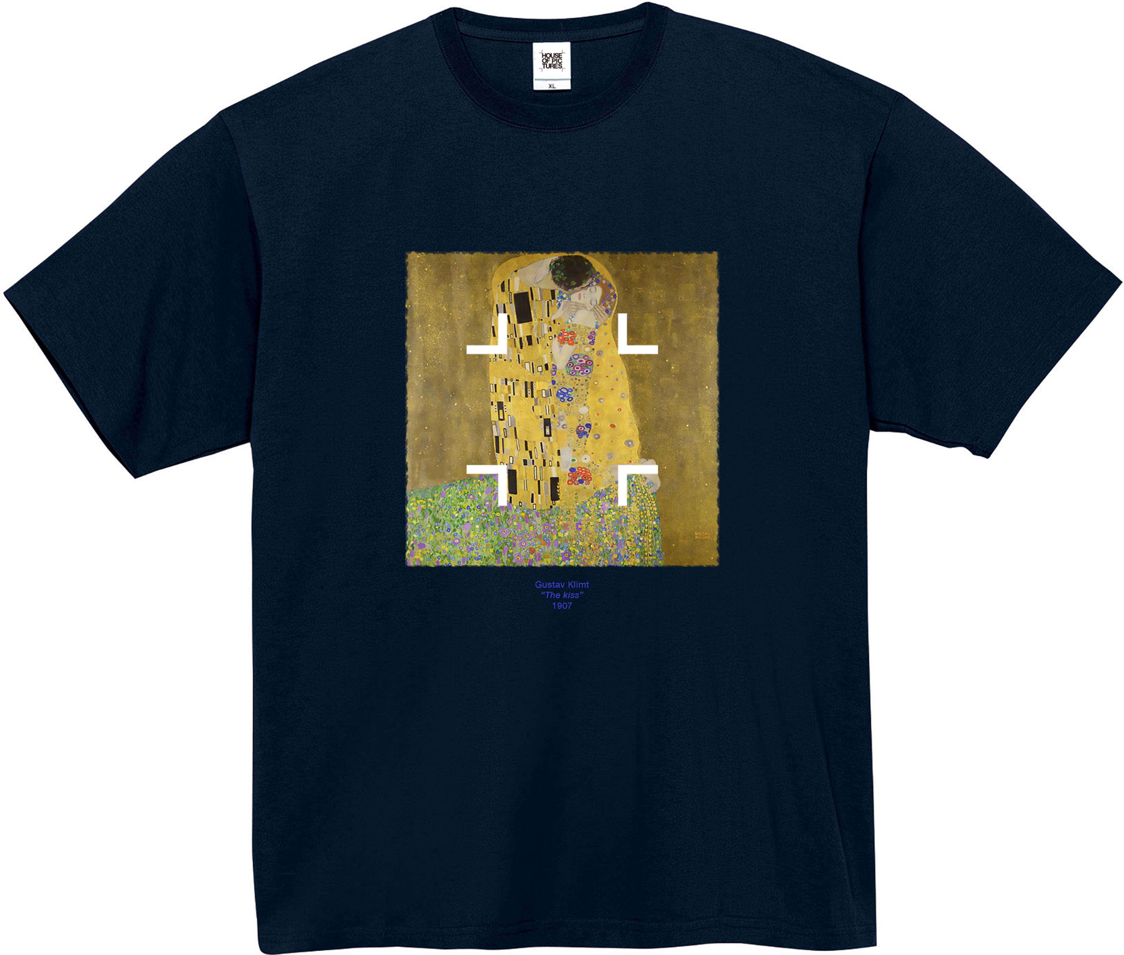 クラシック グスタフ・クリムト Klimt ビンテージ アートT 「接吻」T ...