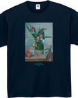 ポール・セザンヌ-チューリップとりんごのある静物 / 半袖クルーネックTシャツ