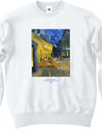 フィンセント・ファン・ゴッホ-夜のカフェテラス / 長袖クルーネックスウェット
