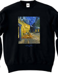フィンセント・ファン・ゴッホ-夜のカフェテラス / 長袖クルーネックスウェット