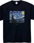 フィンセント・ファン・ゴッホ-星月夜 / 半袖クルーネックTシャツ