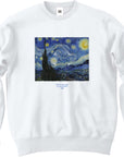 フィンセント・ファン・ゴッホ-星月夜 / 長袖クルーネックスウェット