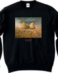 ジャン=フランソワ・ミレー-麦穂の山:秋 / 長袖クルーネックスウェット