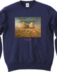 ジャン=フランソワ・ミレー-麦穂の山:秋 / 長袖クルーネックスウェット