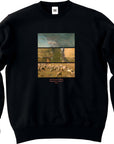 ジャン=フランソワ・ミレー-麦穂の山:秋 / 長袖クルーネックスウェット