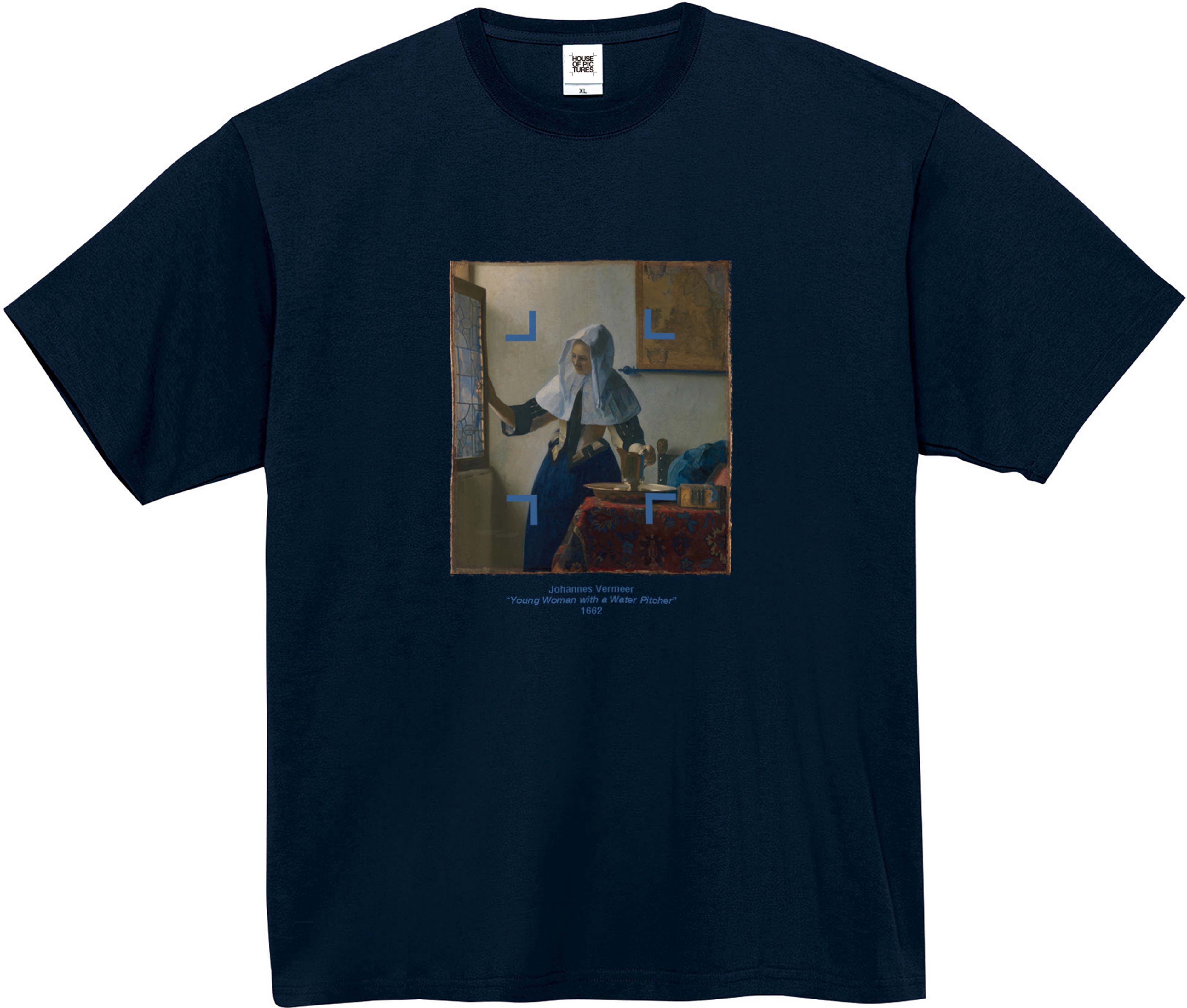 ヨハネス・フェルメール-水差しを持つ女 / 半袖クルーネックTシャツ