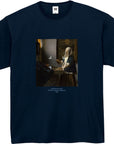 ヨハネス・フェルメール-天秤を持つ女 / 半袖クルーネックTシャツ