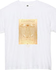 レオナルド・ダ・ヴィンチ-ウィトルウィウス的人体図 / 半袖クルーネックTシャツ