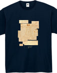 レオナルド・ダ・ヴィンチ-ウィトルウィウス的人体図 / 半袖クルーネックTシャツ