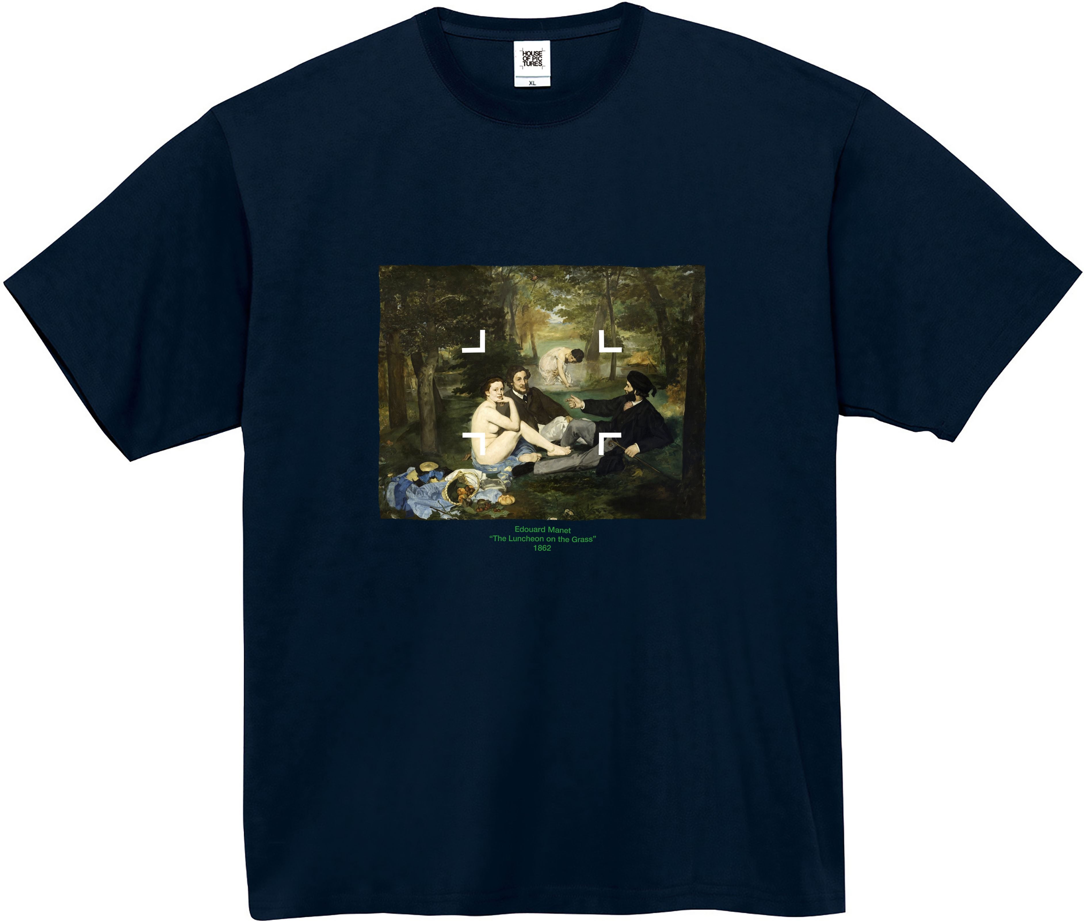 エドゥアール・マネ-草上の昼食 / 半袖クルーネックTシャツ