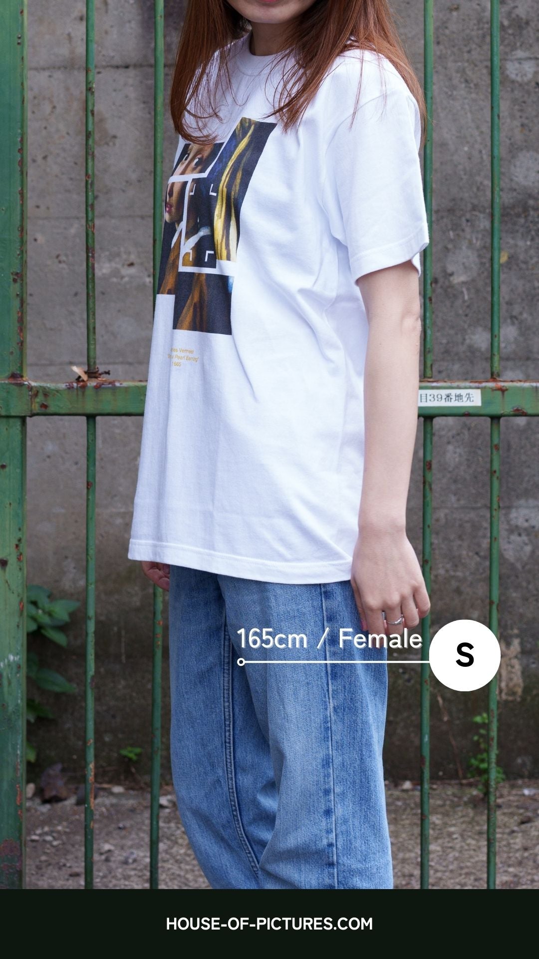 ヨハネス・フェルメール-真珠の耳飾りの少女 / 半袖クルーネックTシャツ